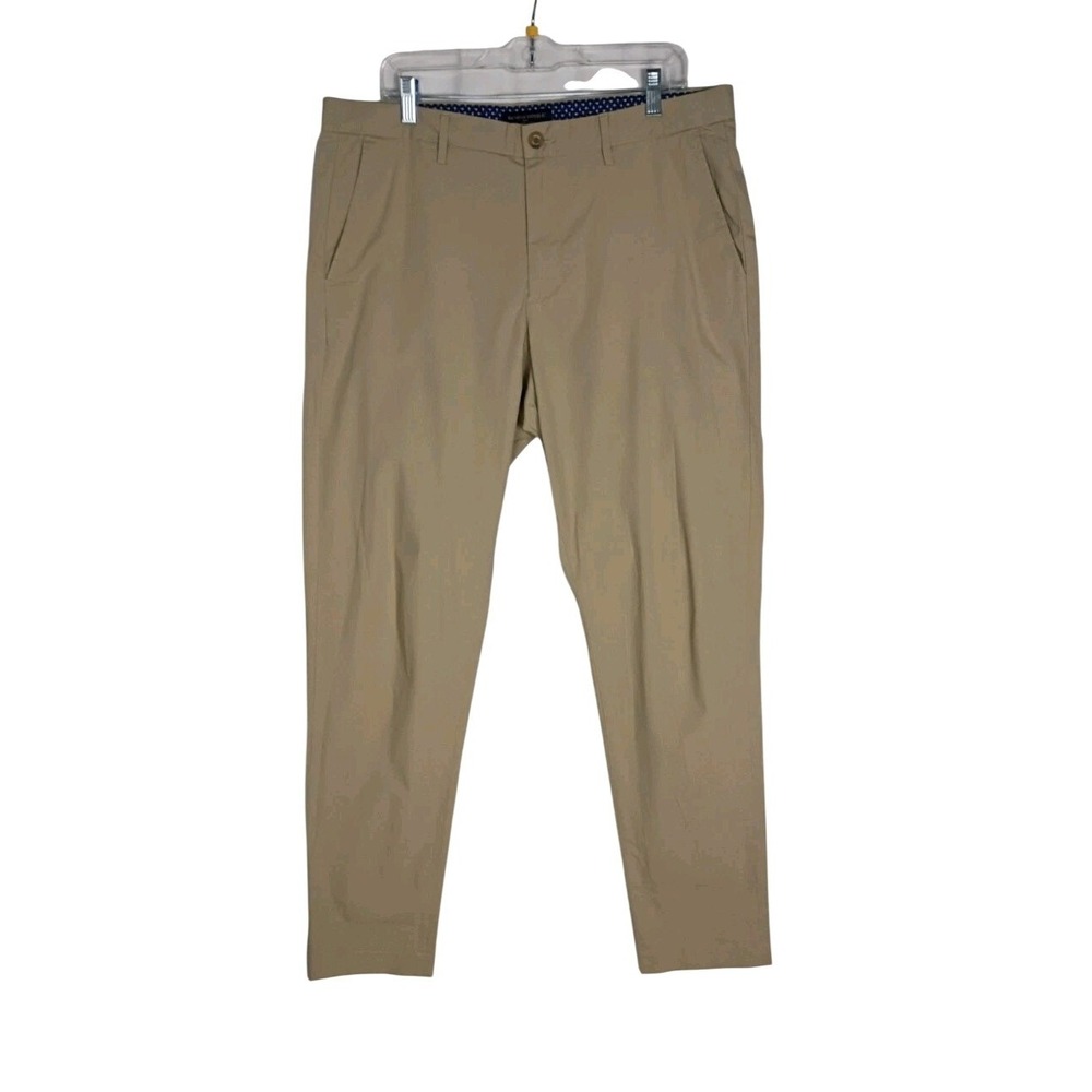 Banana‎ Republic Kakhi Pants Men 35X34  Stretch Cotton Tapered Mason Chino